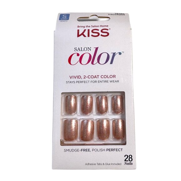 NEW Kiss Salon Color Press On Nails (Short Length) - Picture 1 of 5